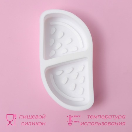 Mold Dolyana "Skolki", silicone, 10 × 5 × 2.2 cm, white color-1