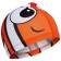 A nursery cap “Fish”, fabric, girth 46-52 cm, Orange color