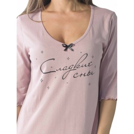 Night shirt "sweet dreams", size 44, pink color-4
