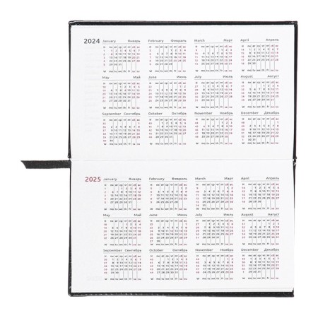 Purple dated pocket 2025, 155 x 95mm 64 sheets, Devente.Matrix, solid cover to leatherette with foam, embossing, block 70, black-5