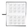 Purple dated pocket 2025, 155 x 95mm 64 sheets, Devente.Matrix, solid cover to leatherette with foam, embossing, block 70, black