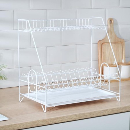 Dishes for dishes with a pallet 2-tier, 24 × 40 × 38 cm, white color-1