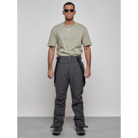 Semi-combinezone ski insulated male winter, size 56, dark gray color