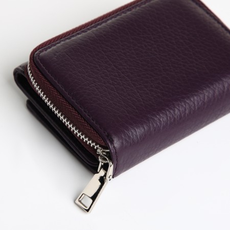 Women's wallet on magnet, purple color-2