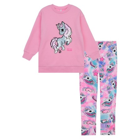 Set for girls: sweatshirt and leggings, size 98-4