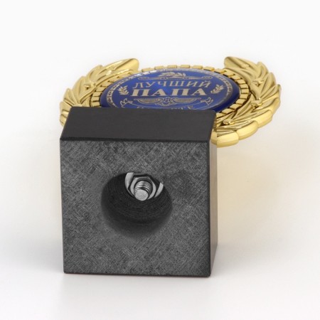 The Cup "Best Dad", award figure, plastic, gold, 13 x 7.5 cm.-5