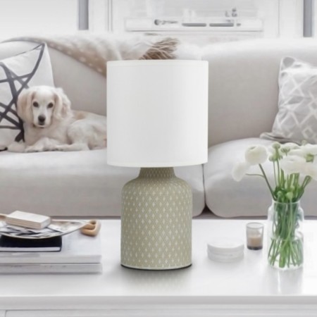 RIVOLI Sabrina 1he14, 40 watts Ceramics Gray with a lampshade-5