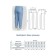 Female trousers, size 66, blue color