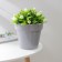 Kashpo for flowers with an insert "Porto", 2.4 l, color gray color