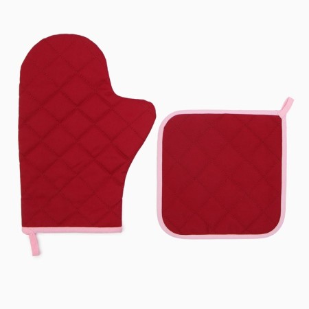 Set of kitchen. Ethel "Tulips" mittens-seizure 20x28cm, severity 19x19cm, 100% HL-2