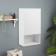 Bathroom cabinet, left, white, 40 x 75 x 23 cm