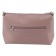 Female bag, genuine leather, pink 25x10x16 cm