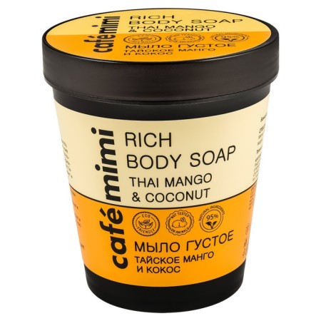 Thick Café mimi soap "Thai mango and coconut", 220 ml