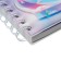 Notebook Gift Book on the comb 80l, line, color block, cover. 3D anime (17.7x13.7cm) 10539