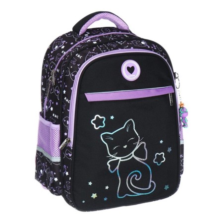 School backpack 38 x 29 x 14.5 cm, Hatber Ergonomic Light, "Star cat" NRK_15147-1