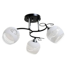 Milava chandelier 3he27 40W black-chromium 62x62x27 cm Bayerlux
