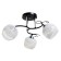 Milava chandelier 3he27 40W black-chromium 62x62x27 cm Bayerlux