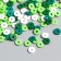 Beads for PVC Creativity "Green Rings" set ≈ 330 pcs 0.1x0.6x0.6 cm