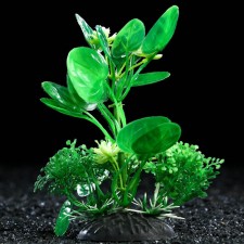 Artificial aquarium plant, 10 cm, green