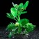 Artificial aquarium plant, 10 cm, green