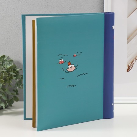 Photo album on 20 magnetic sheets 23x28 cm, "SPB City Art: Teal"-1