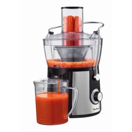 Moulinex Ju550D10 juicer, centrifugal, 800 watts, 2/0.8 l, black-silvery-2