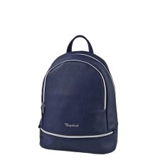 Backpack claim. Kozh, 2 parts of the zipper, the color is dark blue 28x13x33cm
