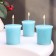 Aromatic candle "Turquose Sky", turquoise sky, set 5x4.5 cm, 3 pcs