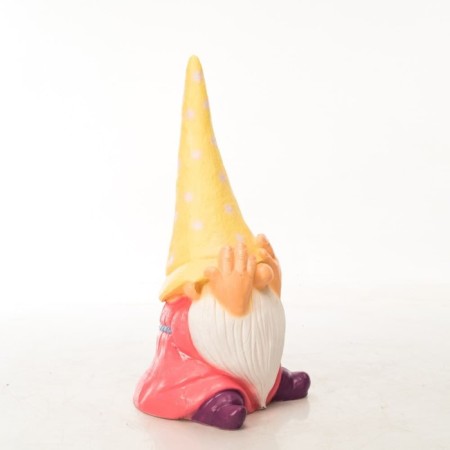 Garden Figure "Dwarf Nevidian" yellow, 43x38x85cm-1
