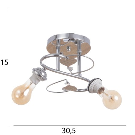 Causte "Doris" BP 2x40W E27 Chrome Model: 2679462-8