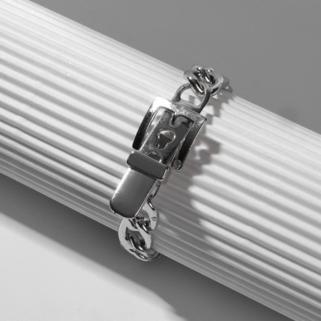 Bracelet Metal "Chain" belt, color silver, l = 16 cm-1