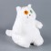 Soft toy "cat", 23 cm, white color