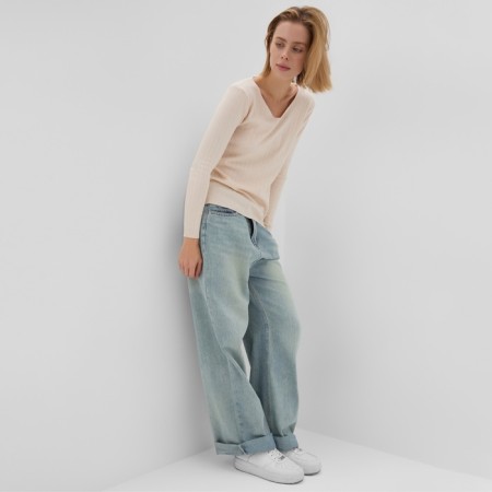Female jumper minku, beige color, rr 42-44-4