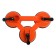 Triple tundra, plastic, 125 mm, up to 80 kg