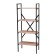 Metal rack "Energy Loft", 147 x 60 x 35 cm, black, oak Santana