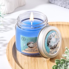 Aromatic candle in glass 6.3cm, 100ml, sea air