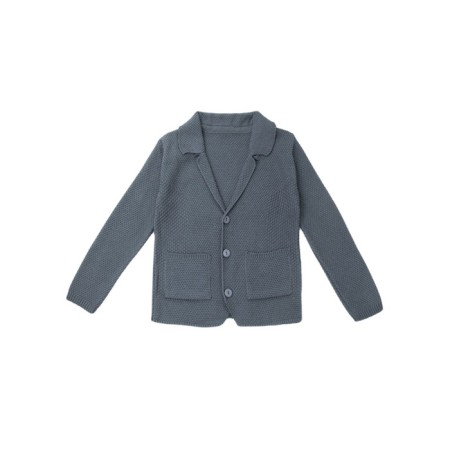 Jacket for a boy, Pure Love, School, knitted, height 152-158 cm, color gray color-1