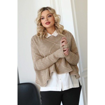 Female jumper, size 62, beige color-6