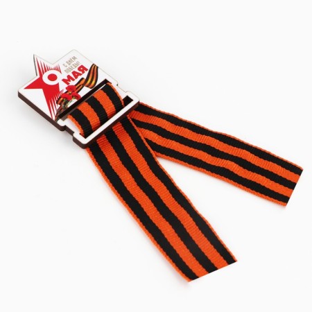 Wooden icon, Order “May 9: St. George Tape, Victory Day”, 3.5 x 5 cm-2