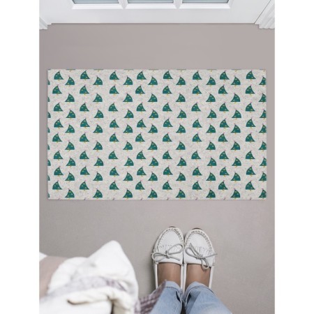 The fucking rug in the hallway "Christmas trees dance", size 45x75 cm