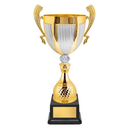 Cup, award figure, gold, plastic, 41.5 cm.
