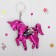 Soft keychain-hameleon "Unicorn", MIX color