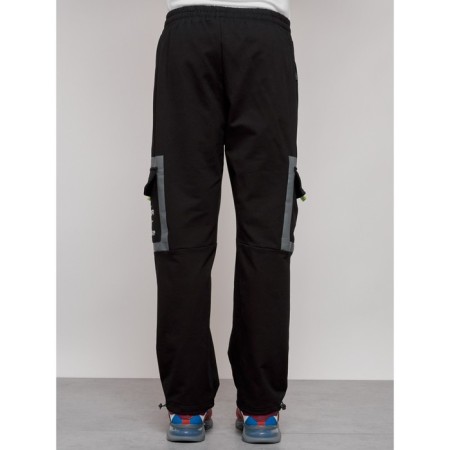 Sports male trousers, size 56, black color-17