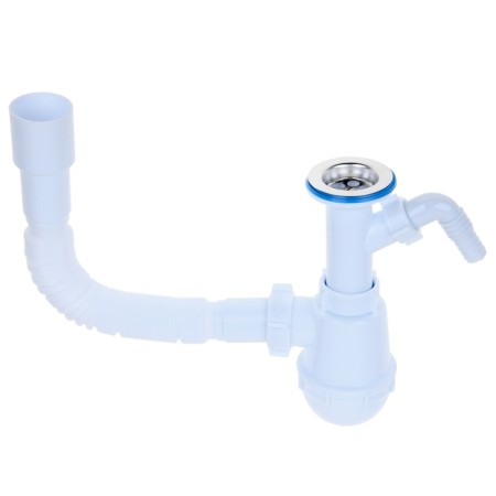 Siphon for the sink "Ani Plast" A2015, 1 1/2 ", a tap for a washing machine, a flexible pipe