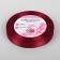 Satin tape, 12 mm × 23 ± 1 m, deep red color No. 33