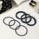 Hair elastic band "Milena" (set 6 pcs) grace of beads, 4 cm, mix