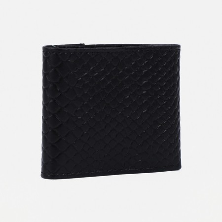 Women's wallet on the button, black color-1