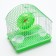 A cell for rodents equipped RT-2C, 23 x 16.5 x 20 cm, green