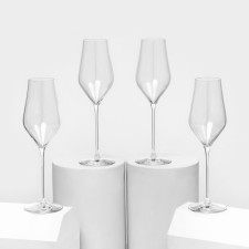 A set of glasses for champagne Ballet, 310 ml, crystal glass, 4 pcs