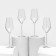A set of glasses for champagne Ballet, 310 ml, crystal glass, 4 pcs